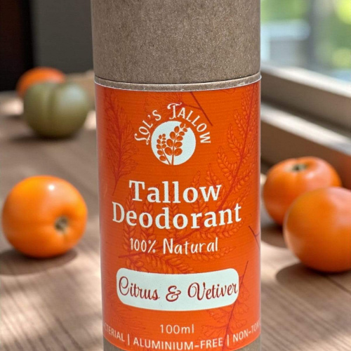 TALLOW DEODORANT - CITRUS & VETIVER